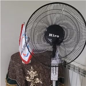 پنکه ایستاده هیرو بدون کنترل 65 وات با گارانتی با پایه دیواری 
