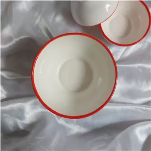 کاسه سرامیکی خورشتی قرمز برهون سرامیک