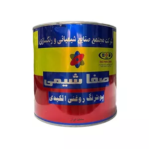 رنگ روغنی مات مشکی صفاشیمی کد 625 وزن 4 کیلوگرم