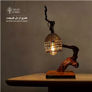 اباژور روستیک رومیزی با چوب انگور