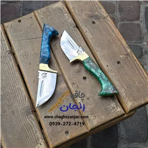 چاقو کمری دسته اپوکسی دستساز زنجان