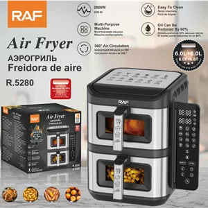 سرخکن دو طبقه 12 لیتر راف مدلR.5280