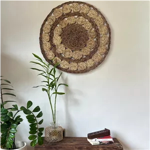 دیوارکوب-فرشینه-رومیزی حصیری (قطر 80)