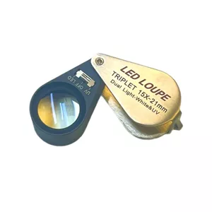 ذره بین ( لوپ ) چراغ دار 15 ایکس LED و UV