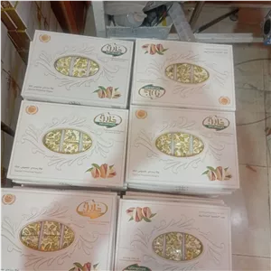 شیرینی نوقا سنتی مغزدار پسته ای