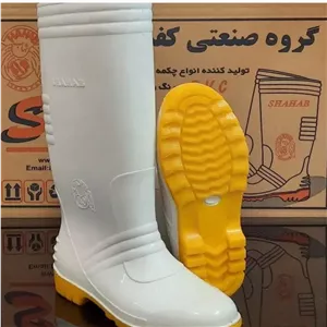 چکمه ساق بلند ، چکمه کار پلاستیکی ضد آب (سفید)