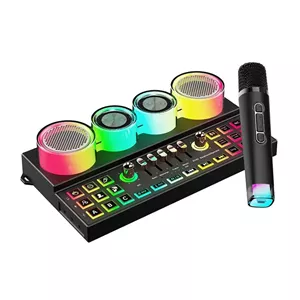 اسپیکر و میکسر صوتی پرودو مدل Audiolink PD-ST21MIX به همراه میکروفن