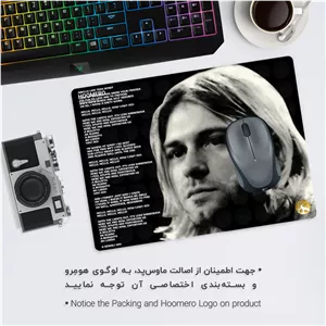 ماوس پد هومرو مدل A6156 طرح کرت کوبین - با بهترین کیفیت