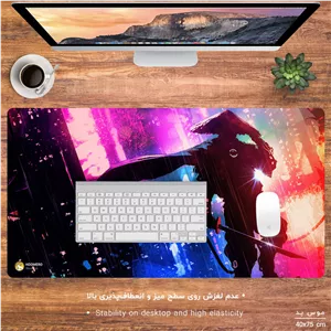 ماوس پد مخصوص بازی هومرو مدل MX1350 طرح سامورایی - با بهترین کیفیت