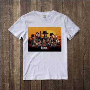 تی شرت آستین کوتاه مردانه هومرو مدل TW004 طرح بازی Red Dead Redemption - با بهترین کیفیت