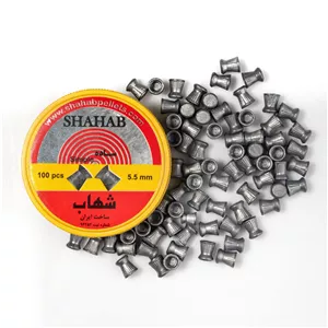 ساچمه تیر تفنگ بادی سایز 5.5 شهاب سر تخت بسته 100 عددی 