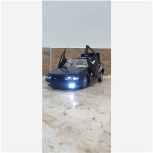ماکت پژو پارس مشکی مای توی فول اسپرت و چراغدار
