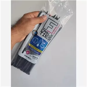 بست کمربندی 25 سانت مشکی فروزش بسته100 عددی (پس کرایه)
