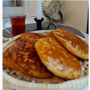 نان محلی و خونگی بسیار لطیف(فتیر4 عددی)