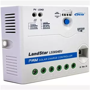 شارژکنترلر 30 آمپر 12 24 ولت PWM برند EPEVER مدل LS3024EU