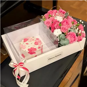 باکس گل و کیک (گلفروشی تربت حیدریه آلپینا)