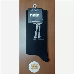 جوراب ساق بلند manzini طرح پسر سیاه