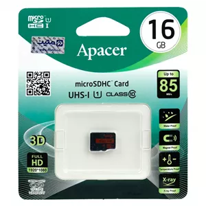 رم میکرو 16 گیگ اپیسر Apacer R85 U1 C10مموری کارت 16GB سرعت 85MB s
