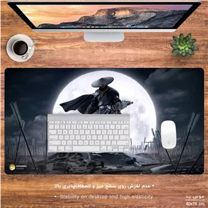 ماوس پد هومرو مدل MX1353 طرح سامورایی مبارز جنگجو ژاپنی - با بهترین کیفیت