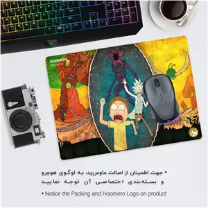 ماوس پد هومرو مدل A7627 طرح ریک و مورتی - با بهترین کیفیت