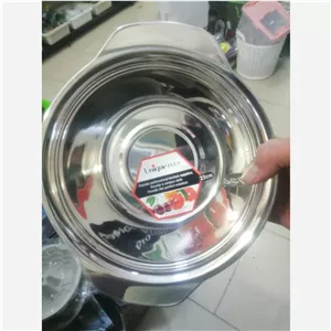 لگن استیل سایز23 دسته دار یونیک پلاس اصلی