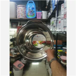 لگن استیل یونیک سایز 31 دسته دار 
