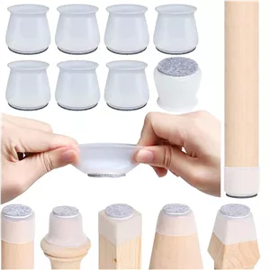 محافظ پارکت و صداگیر سیلیکونی پایه مبل و صندلی 8 عددی (ارسال پس کرایه) 