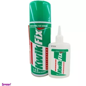 چسب 123 Kwik Fix حجم 400 میلی لیتر کد 400چسب یک دو سه بزرگ حجم 400 میلی لیتر تاریخ جدید سایز بزرگ چسبندگی بالا