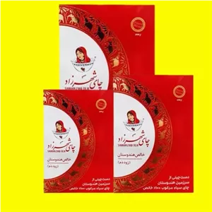 چای سیاه شهرزاد قرمز بسته 400 گرمی بسته 12 عددی