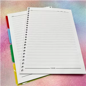 کاغذ یدک کلاسور 26 سوراخ (2خط)