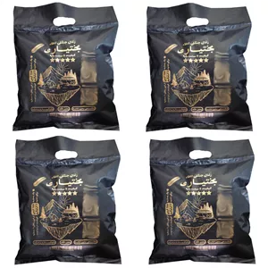 زغال کبابی بختیاری مدل 5 ستاره باغی وزن 1600 گرم بسته 4 عددی