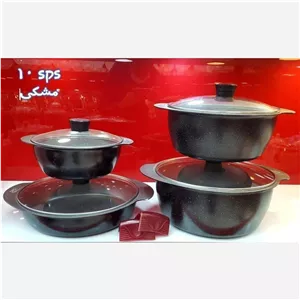 قابلمه 8 پارچه سوپرلوکس و sps چدن گرانیت با ضمانت