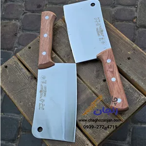 ساطور استیل استخوان چوبی سایز 6 مخصوص استخوان و برش
