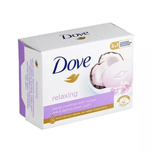 صابون داو Dove مدل Relaxing با رایحه شیر نارگیل و گل یاس وزن 90گرم