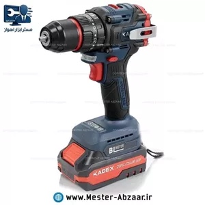 دریل پیچ گوشتی شارژی چکشی 20 ولت دو باتری براشلس کادکس با گارانتی مدل KADEX K7720