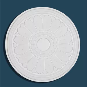 گچبری پیش ساخته مدل دور لوستری کد 57 بسته 2 عددی
