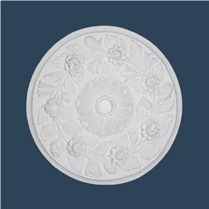 گچبری پیش ساخته مدل دور لوستری کد 53 بسته 2 عدددی