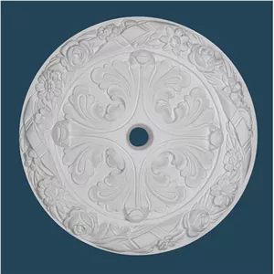 گچبری پیش ساخته مدل دور لوستری کد 62 بسته 2 عددی
