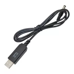 آداپتور و کابل تبدیل USB به DC ولتاژ 12 ولت (مناسب مودم و دستگاه پوز و ...) - ماژول مبدل 5 به 12 ولت فیش آداپتوری