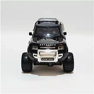 اسباب بازی ماشین فلزی رنجروور دیفندر 6 چرخ Range rover DEFENDER of road رنگ مشکی ماکت فلزی