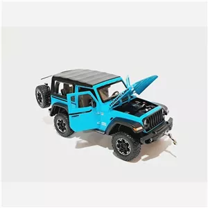 اسباب بازی ماشین فلزی جیپ روبیکان Jeep RUBICON رنگ آبی