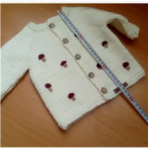 ژاکت نوزادی قارچ ارسال فوری تولدتا6 ماه