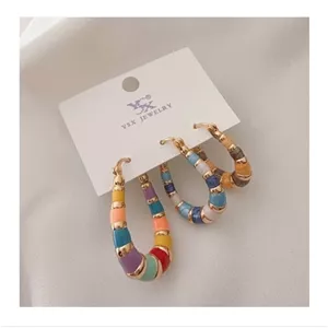 گوشواره میناکاری مارک ysx رنگی 