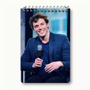 دفتر یادداشت 50 برگ خندالو طرح سم کلفلین (Sam Claflin) کد F10248