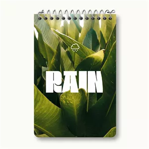 دفتر یادداشت 50 برگ خندالو طرح باران (Rain) کد F10789