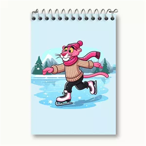 دفتر یادداشت 50 برگ خندالو طرح پلنگ صورتی (Pink Panter) کد N5583