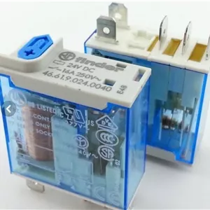 رله 5پایه تک کنتاکت فیندر Finder 24VDC-16A (46.61.9.024.0040)