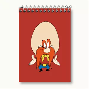 دفتر یادداشت 50 برگ خندالو طرح یوسمیتی سام (Yosemite Sam) کد N5762