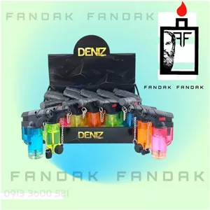 فندک اتمی سر کج کوتاه زنجیر دار مدل DENIZ