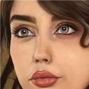 تابلو نقاشی چهره به سبک پاستل سایز آ3